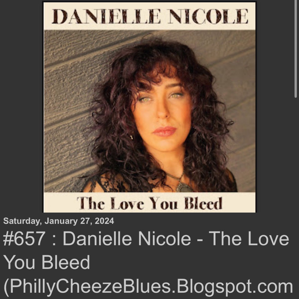 phillycheeze's tweet photo. PhillyCheeze Rock & Blues Review #657
Danielle Nicole - The Love You Bleed
🎸🎤🎶🔥
@DNicoleband @40belowrecords @drumcounselor
https://t.co/W4Q6laWict
#daniellenicole #daniellenicoleband #BrandonMiller #GoGoRay #TheLoveYouBleed #Bluesmusic #Bluesrock #MusicBlog #BluesBlog https://t.co/xSkPetwsPc