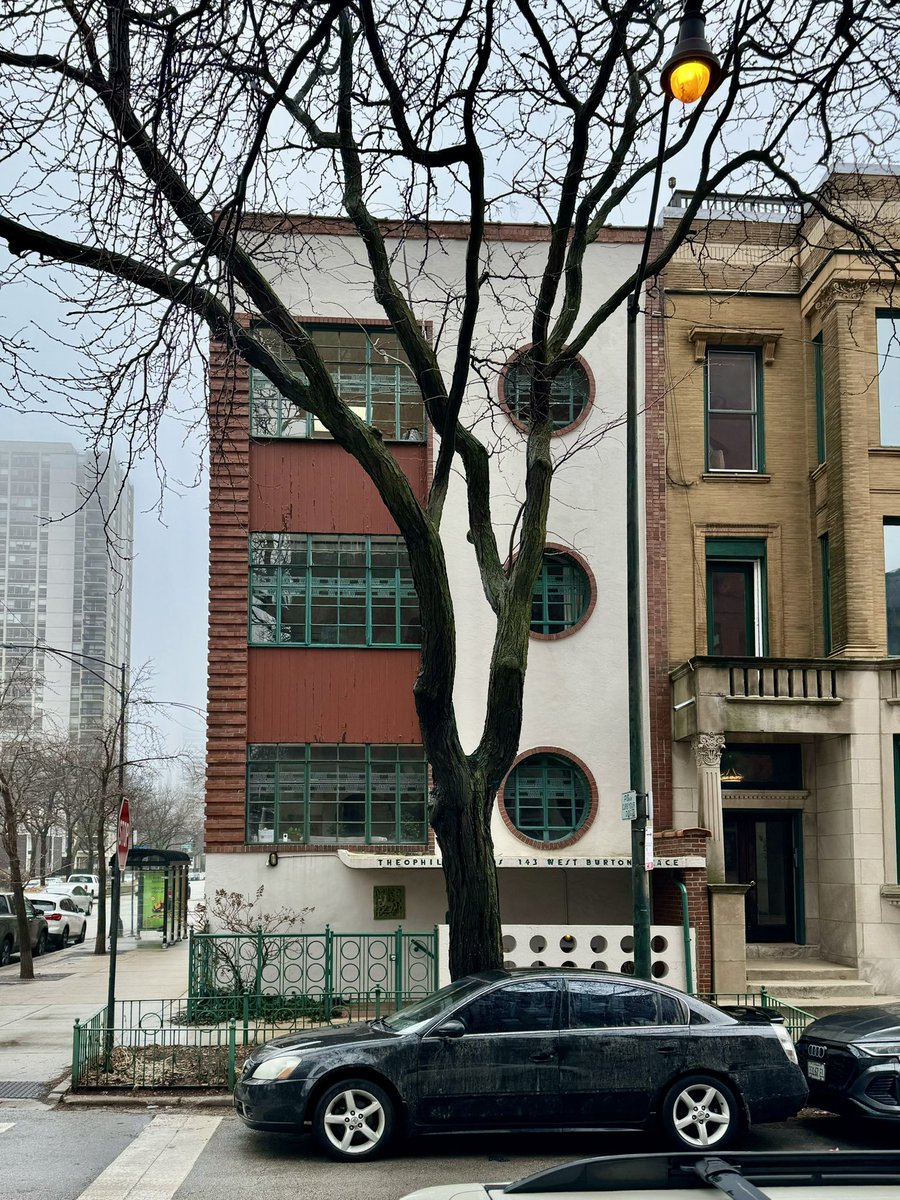 Cool modern(e?) buildings on Burton Place in Chicago.