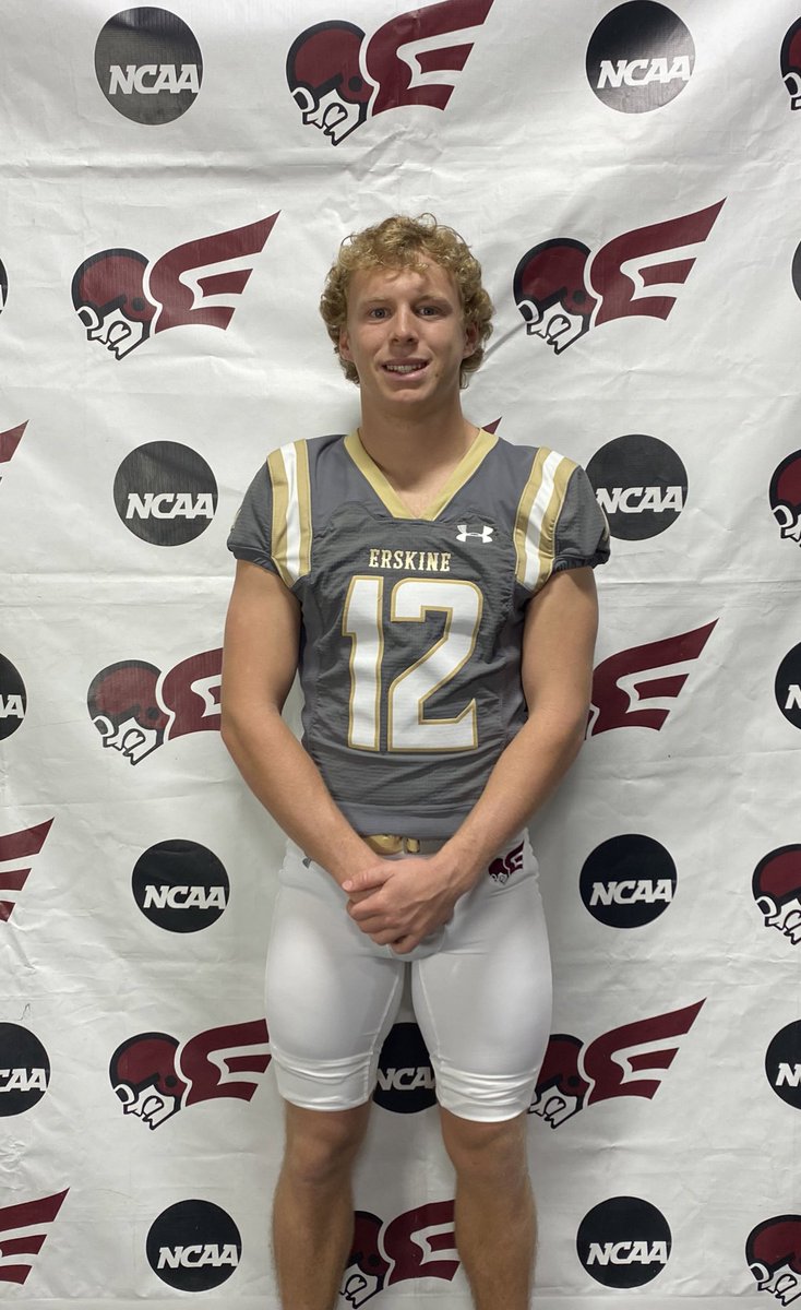 After a visit and talk with <a href="/drewengels/">Drew Engels</a>, I am blessed to receive an offer from <a href="/FleetFB/">Erskine Football</a>!! <a href="/DoobyDular/">Dooby Dular</a> <a href="/CFHSFootball_/">CFHS Football</a> <a href="/HighSchoolBlitz/">High School Blitz</a> <a href="/ButlerESA/">Terrance Butler</a> <a href="/BDunnsports/">Brandon Dunn</a>