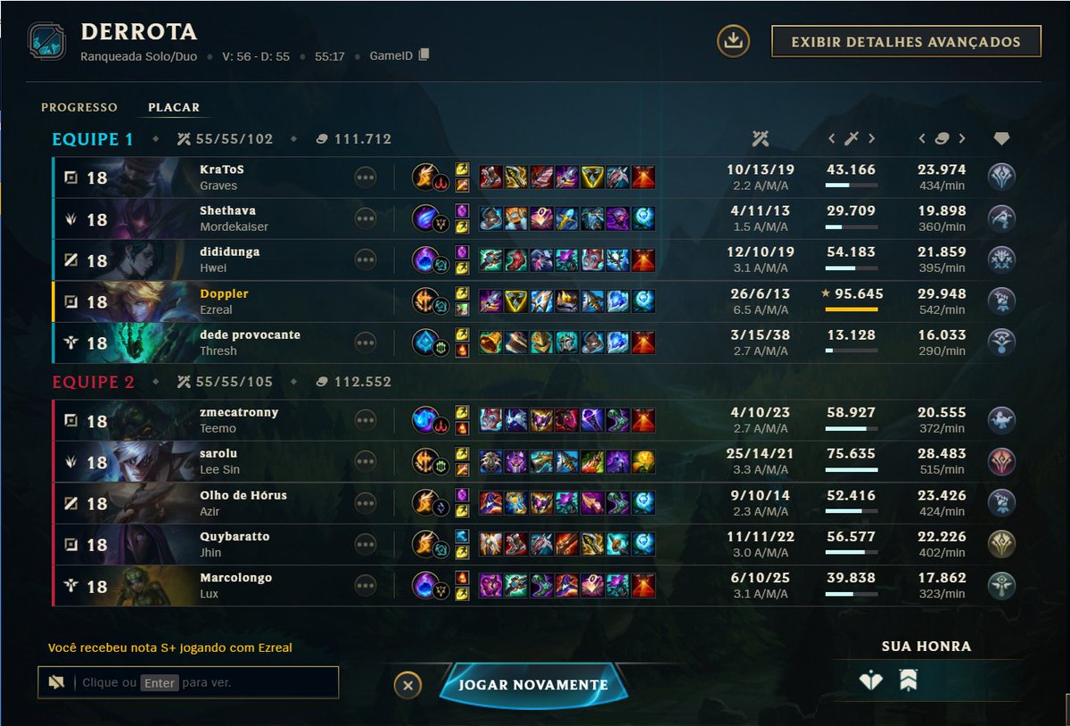 9 derrotas seguidas!!!! to jogando mal