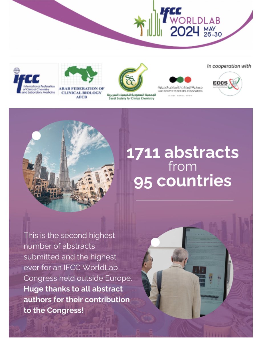 IFClinChem's tweet photo. IFCC WorldLab 2024 - A new record has been added to IFCC https://t.co/UF8sgq0rWA