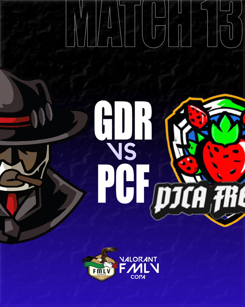 Match del dia de hoy 🏆

<a href="/RanchoCord/">Gente de Rancho</a> 🆚 <a href="/PicafresasPCF/">Picafresas Team</a> 

Transmision en vivo 🟣
Horario: 7:00 PM CDMX ⏱️
twitch.tv/fmlvesports

🎙️ @oztdar 
🎙️ @FeMM_txc