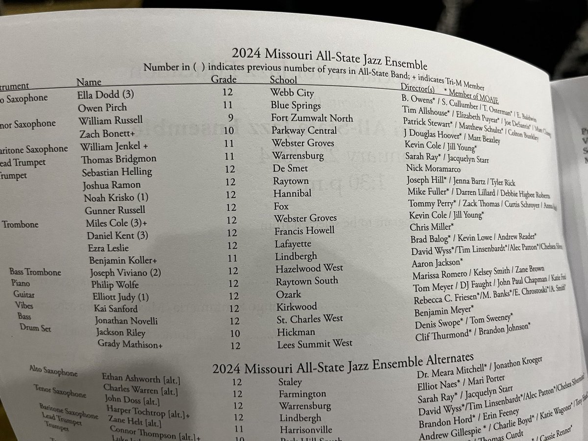 Fox HS Bands (@fox_bands) on Twitter photo Congrats to @fox_bands Senior, Gunner Russel on a fantastic performance with the <a href="/mo_aje/">Missouri Association for Jazz Education</a> All State Jazz Band! Your directors are proud of you! Greta job representing the Fox Jazz program! Congrats to @fox_bands Senior, Gunner Russel on a fantastic performance with the <a href="/mo_aje/">Missouri Association for Jazz Education</a> All State Jazz Band! Your directors are proud of you! Greta job representing the Fox Jazz program!