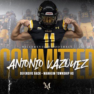 Very excited to announce my commitment to my academic and athletic career at Millersville!!! I’d like to thank everyone who has helped me get here and am very excited to continue this journey! @Coachjcmorgan @DbeardDan @canes77 @CamboyzTraining