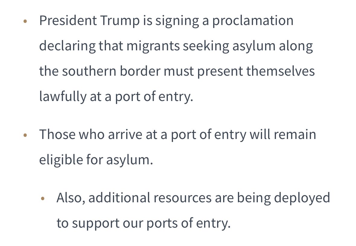 ReichlinMelnick's tweet photo. Oh god, not this again. What Speaker Johnson refers to in the 2nd paragraph is INA 212(f), the authority for Trumpโs travel bans.
It has ZERO application to migration at the border.
You know how we know this? Because Trump did what Johnson is demanding in 2018โto NO EFFECT. https://t.co/pnZ4gPJ18V
