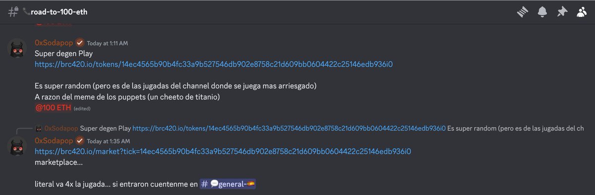 Another degen play that cooked at Sodaverse!!!

Titanium Cheetos

0.0001btc to 0.002 for a 20x play

Our Hidden Society managed to mint +400 ordinals, for a 0.76BTC= 31,720 USD Potential profit