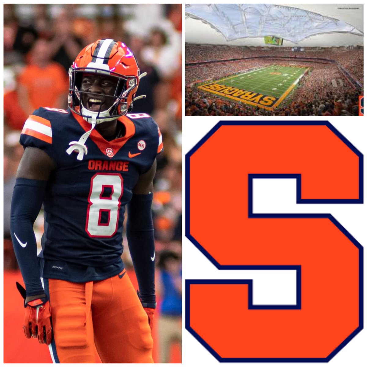 BryceWilliams9k's tweet photo. I am beyond blessed to receive my third D1 offer from Syracuse university the cuse! @MikeWakins @FranBrownCuse @Coach_E_Rob  @CuseFootball @tony_giovagnoli @CoachAhmadCuse @BrianDohn247 https://t.co/34xBNOgPyr