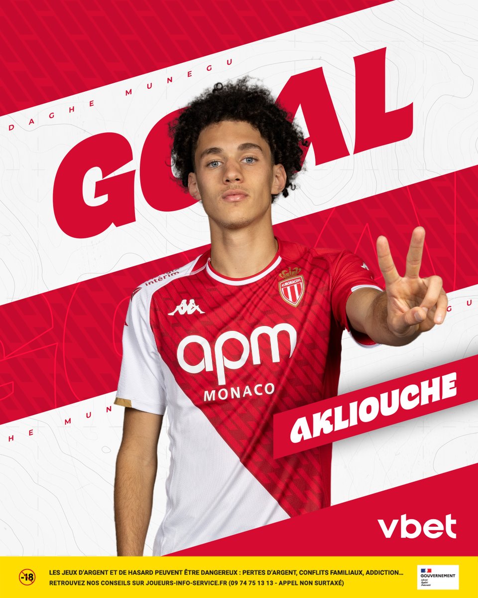 AS_Monaco's tweet photo. 𝗠𝗔𝗚𝗛𝗡𝗘𝗦 𝗔𝗞𝗟𝗜𝗢𝗨𝗖𝗛𝗘 !!!!!!!

Sur une contre-attaque express, nos Rouge &amp; Blanc reprennent l'avantage 👊👊👊

45+3' | 1⃣-2⃣ #OMASM https://t.co/d0EoNXcsPA