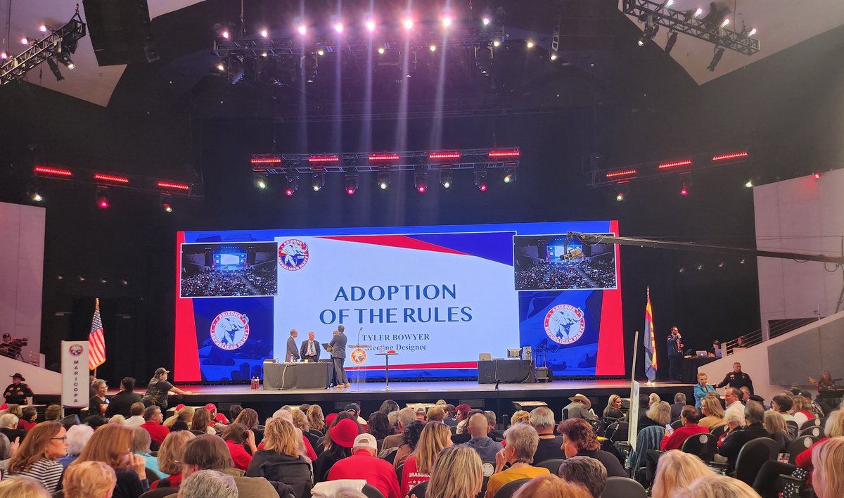 jeremiahcota's tweet image. The Arizona Republican Party @AZGOP votes to keep machines in it's party elections today.

Hand count will not be used to finalize results.

#AZGOP
#RepublicanParty
#HandCount