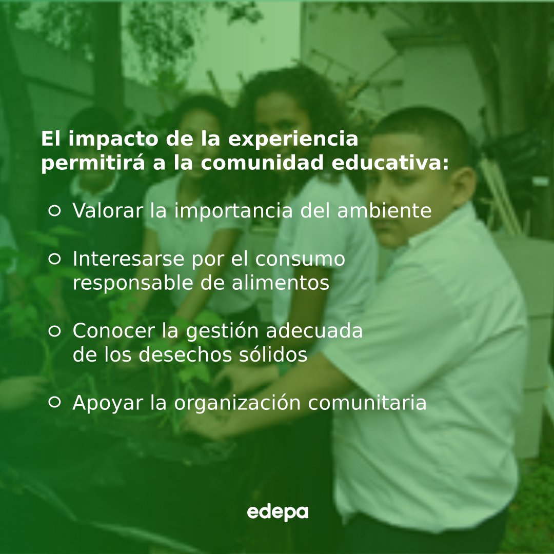 ONGEDEPA's tweet photo. Desde EDEPA hemos desarrollado proyectos en zonas educativas con el fin de promover la implemetación de huertos escolares.

Sembrando conciencia ambiental en niños/as y jóvenes por una #educacionambiental 🍃 https://t.co/C2Gg6ZSk77