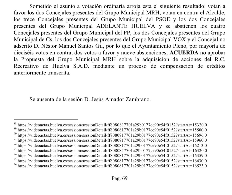 En el pleno del <a href="/AytoHuelva/">Ayuntamiento Huelva</a> de febrero de 2021 propuse un plan “anti Comas” consistente en canjear el dinero aportado al <a href="/recreoficial/">RC Recreativo de Huelva</a> por acciones. De este modo (dije) si pasaba lo que ha pasado el paquete accionarial de Comas sería minoritario. Todos votaron en contra.
