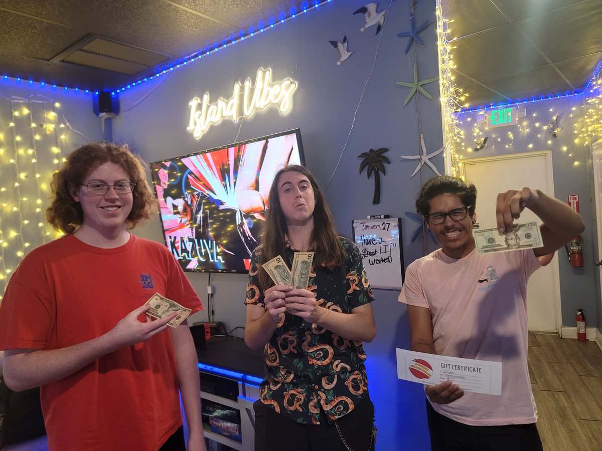 Smash Island 5!
1. <a href="/stu6z/">STUBZ 🐍</a> (his first tournament 1st place!won 25 credit for Dynamo Collectables and $30!)
2. <a href="/Marsh0228/">Marsh</a> (won $20!)
3. Edmund (won $10!)
Thanks for coming out yall!
<a href="/BackDashSSB/">BackDashSSB</a>