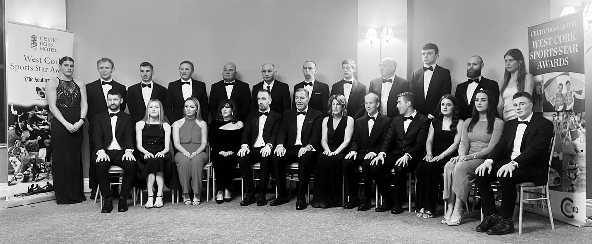 The class of 2024 at the annual <a href="/CelticRossHotel/">Celtic Ross Hotel</a> / <a href="/SouthernStarIRL/">The Southern Star</a> / <a href="/C103Cork/">C103</a> #WestCorkSportsStarAwards