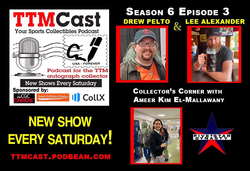 We’ve got a great Collector’s Corner segment this week with Ameer Kim El-Mallawany who talks about Five Star Dynasty (@FiveStarDynasty), a trading card game with a mission to support college athletes! Drew (@DFWGrapher ) and Lee also talk returns and your usual favorite segments!