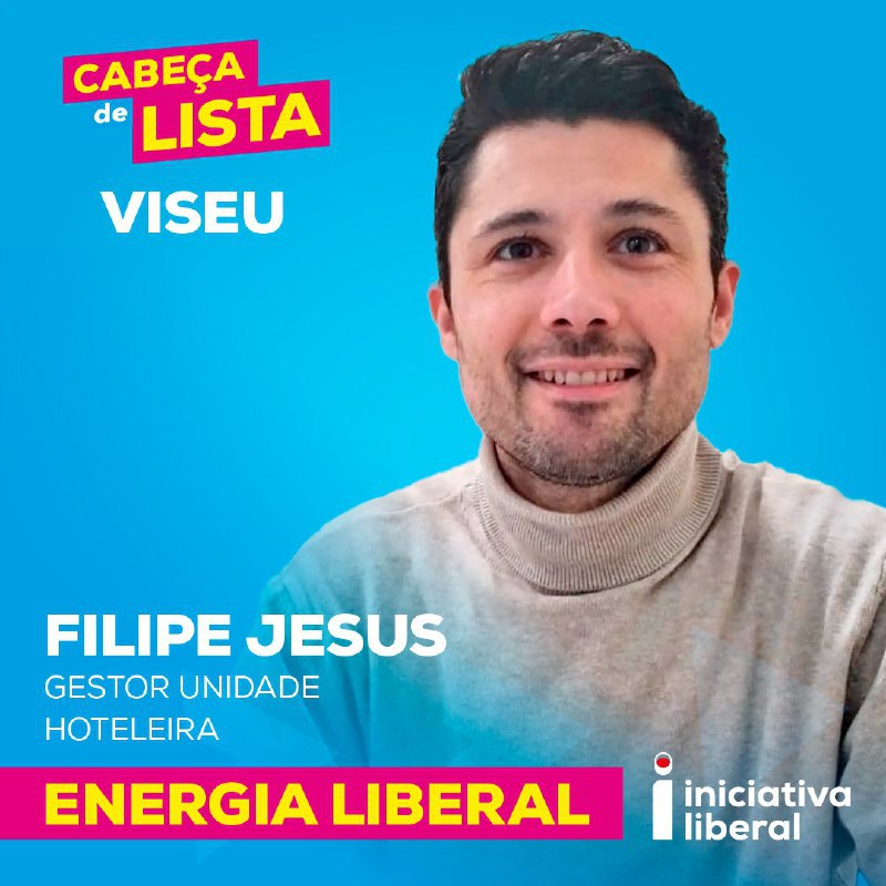 LiberalViseu's tweet photo. Viseu conta com a Iniciativa Liberal! 

Filipe Jesus, natural de Tabuaço, membro fundador e vice-coordenador do núcleo da Iniciativa Liberal de Lamego. Tem 39 anos e uma graduação em Direção Hoteleira, lecionada pela Escola de Hotelaria e Turismo de Lamego. 

(+) https://t.co/TKrSD073Pl