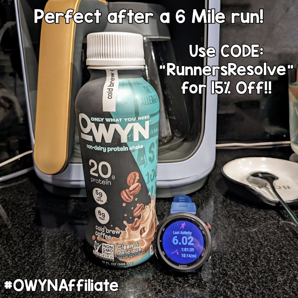 ARunnersResolve's tweet photo. I always find #OWYN delicious and perfect to refuel after a run. Be sure to pick some up. (*Use code in photo!)
https://t.co/4ojvFJEGdL
#Running #Fitness #Training #Vegan #OWYNAffiliate https://t.co/ybVFoVBGZC