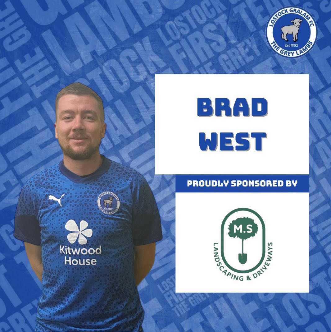 thegreylambs's tweet photo. Today’s POTM goes to our number 9 @bradmwest8. Two very well taken goals in the first half kept us in the game, however we fell short after Denton added a 3rd in the second half. A good performance infront of goal from Brad who is kindly sponsored by MS Landscaping and Driveways. https://t.co/0lI8pH14Ep