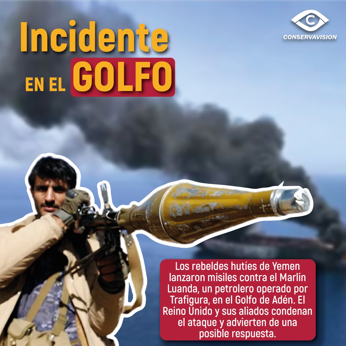 Rebeldes hutíes atacan petrolero en Golfo de Adén. Reino Unido advierte respuesta. La seguridad marítima de la zona se encuentra en riesgo. 

#Noticias #Internacionales #Politica #Guerra #Yemen #ReinoUnido #SeguridadMarítima #TensionesGolfo #Hutíes