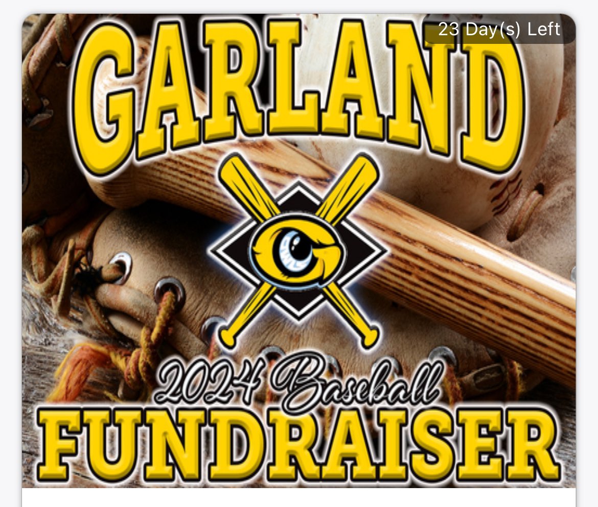 ghsowlsbaseball's tweet photo. Garland Baseball will be having a fundraiser!! If you are interested in donating contact one of our baseball players for their specific link!! https://t.co/amLiqrV0rq