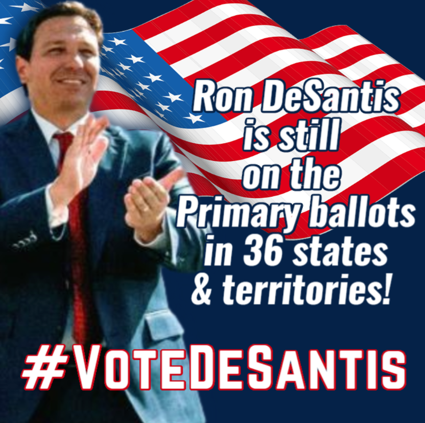 peachy_politics's tweet photo. #VoteDeSantis to show America that he is still the best candidate since Reagan, and he still has our support! https://t.co/VW9BVXvpSu