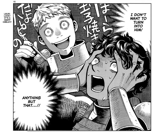 kabru is my favourite dungeon meshi character because i too deeply resent my attraction to / inability to eliminate goofy ass white boys 