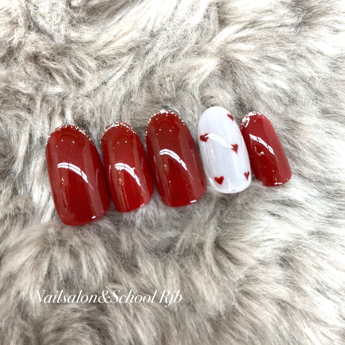 バレンタインネイル@高砂ネイルサロンrjb
