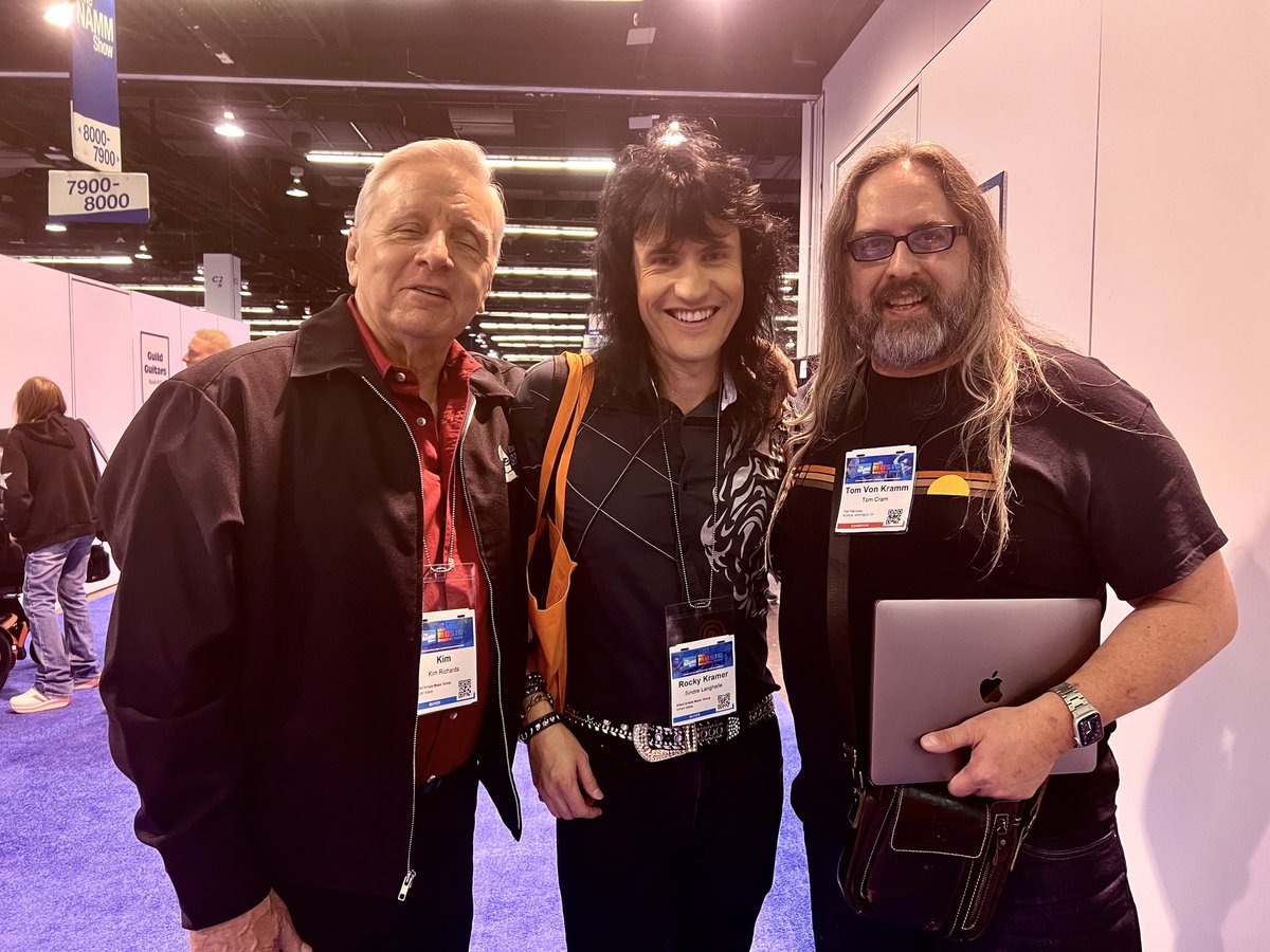 NAMM 2024: It's always a delight catching up with Tom Cram! Although @DigiTech didn't have a booth this year, it's awesome that Digitech/DOD is back in business again! #DigiTech #DOD #Namm #NammShow #NammShow2024