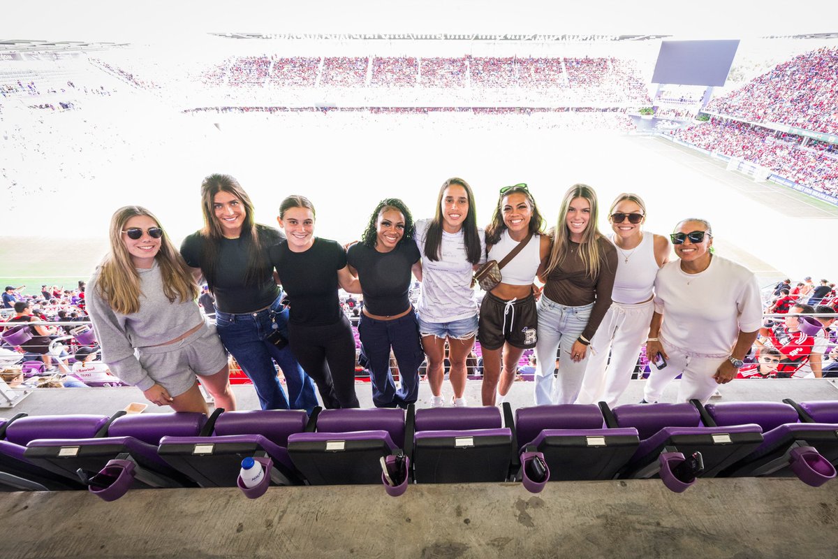 Had tons of fun spending the afternoon cheering on @OrlandoCitySC 💜🤝