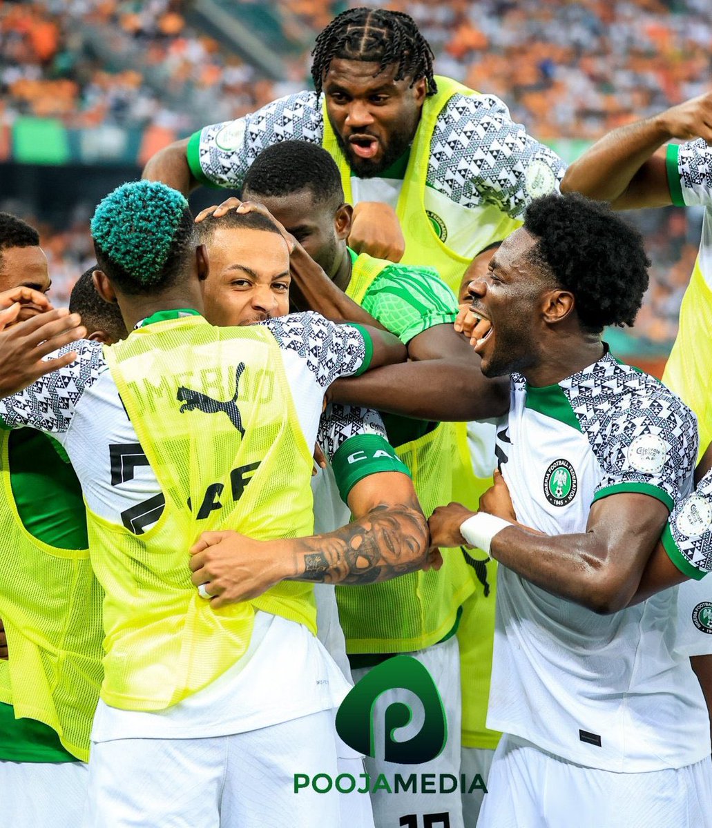 BashirAhmaad's tweet photo. The Super Eagles have flown into the quarterfinals. Congratulations Nigeria. 🇳🇬 https://t.co/KNy7kwq1di