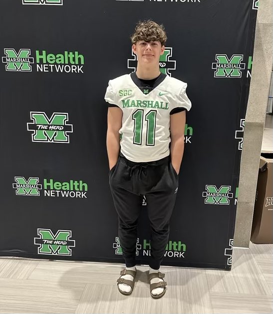 2026 LB/RB <a href="/hunter_corbin11/">Hunter Corbin</a> on a visit at <a href="/HerdFB/">Marshall Football</a>