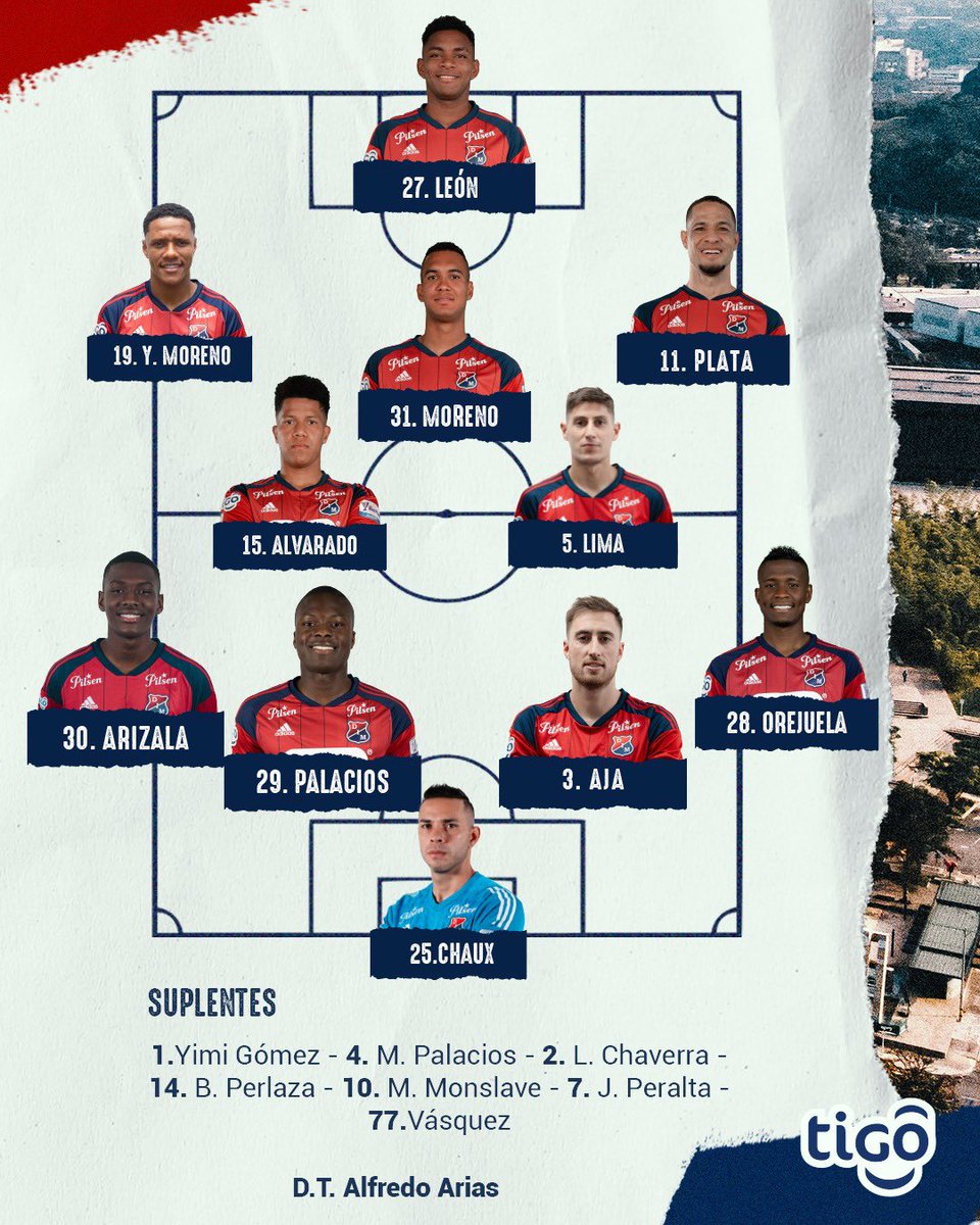 JuanAristiAngel's tweet image. Nominas del @DIM_Oficial y del @DeporPereiraFC para juego hoy sábado 27 de enero desde 8:20 pm en @EstadioAtanasio (Medellín) por #Fecha2 de @LigaBetPlayD I del 2024 de @Dimayor, transmite @alrojovivodim de @ondas1350am y #LaPoderosa 106.6 FM, narra @elgeneral1350.