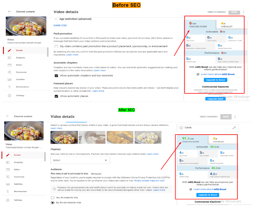 fsayemur's tweet photo. YouTube Video SEO Before and After Result Of Client Channel 
#staritzone
#Seo
#YouTuber 
#youtubeseotutorial #digitalmarketing
#RoyalRumble #viral #OnikaSoPretty #Denver
#MostRequestedLive https://t.co/f2yQt34nRw