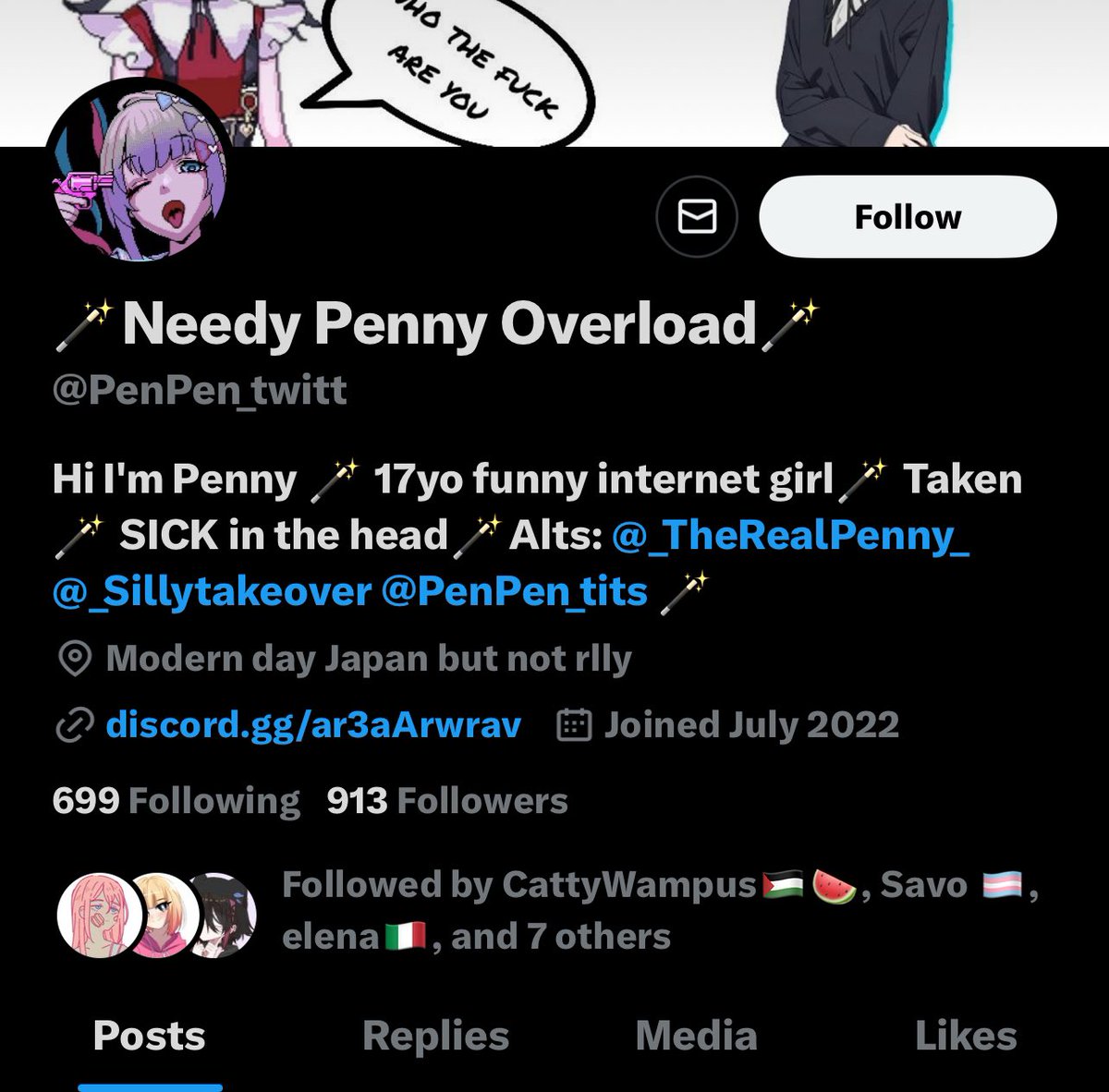 i ask everyone to unfollow @/PenPen_twitt.
my friend informed me this person likes incest, likes necrophilia, and is a lolicon. 

(screenshots in thread bc i cant fit them all.)