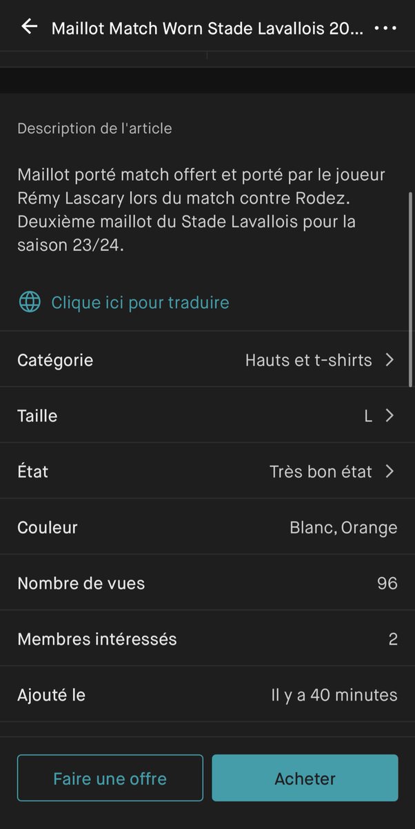 Quand on vous dit « donnez vos maillots à ceux en parcage » c’est pour éviter ce genre de situation (à même le sol 1h après le match) <a href="/stadelavallois/">Stade Lavallois</a>
