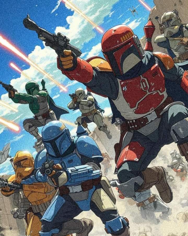 StarWarsEs's tweet photo. Mandalorianos x Studio Ghibli 🔥 https://t.co/pSenT2UXad