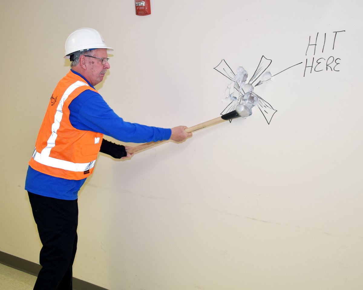 The first swings of the sledge hammers kick off our project to build two new cardiac catheterization labs. Cath labs are where our cardiovascular team provides care from minimally invasive tests to advanced heart procedures including for patients who suffered a heart attack.