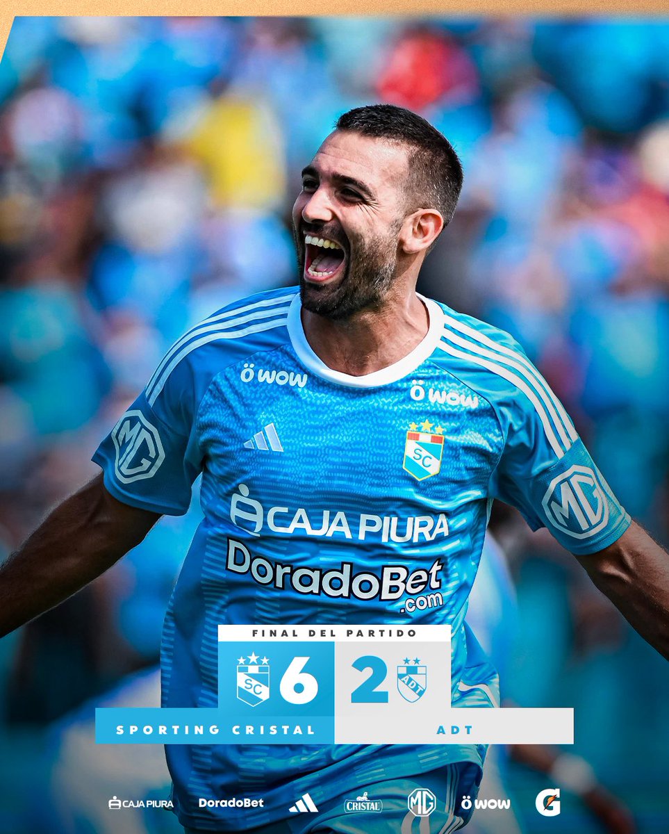 Val (@vaaaaal_e) on Twitter photo Totalmente ilusionada con el resultado de mi querido Sporting Cristal
Increíble despliegue de los chicos, hat trick de Cauteruccio, y en mi humilde opinión, Cazonatti llegó para demostrar JERARQUÍA
No me quiero ilusionar pero es año par jaja
¡FUERZA CRISTAL!🩵
<a href="/ClubSCristal/">Club Sporting Cristal</a> Totalmente ilusionada con el resultado de mi querido Sporting Cristal
Increíble despliegue de los chicos, hat trick de Cauteruccio, y en mi humilde opinión, Cazonatti llegó para demostrar JERARQUÍA
No me quiero ilusionar pero es año par jaja
¡FUERZA CRISTAL!🩵
<a href="/ClubSCristal/">Club Sporting Cristal</a>