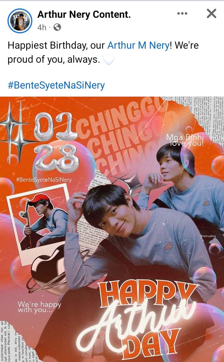 talaverse18's tweet photo. Happiest Birthday, our Arthur M Nery! We're proud of you, always. 🤍
#BenteSyeteNaSiNery
#ArthurNery
#Binhi #hibins https://t.co/dkgXXVTKkH