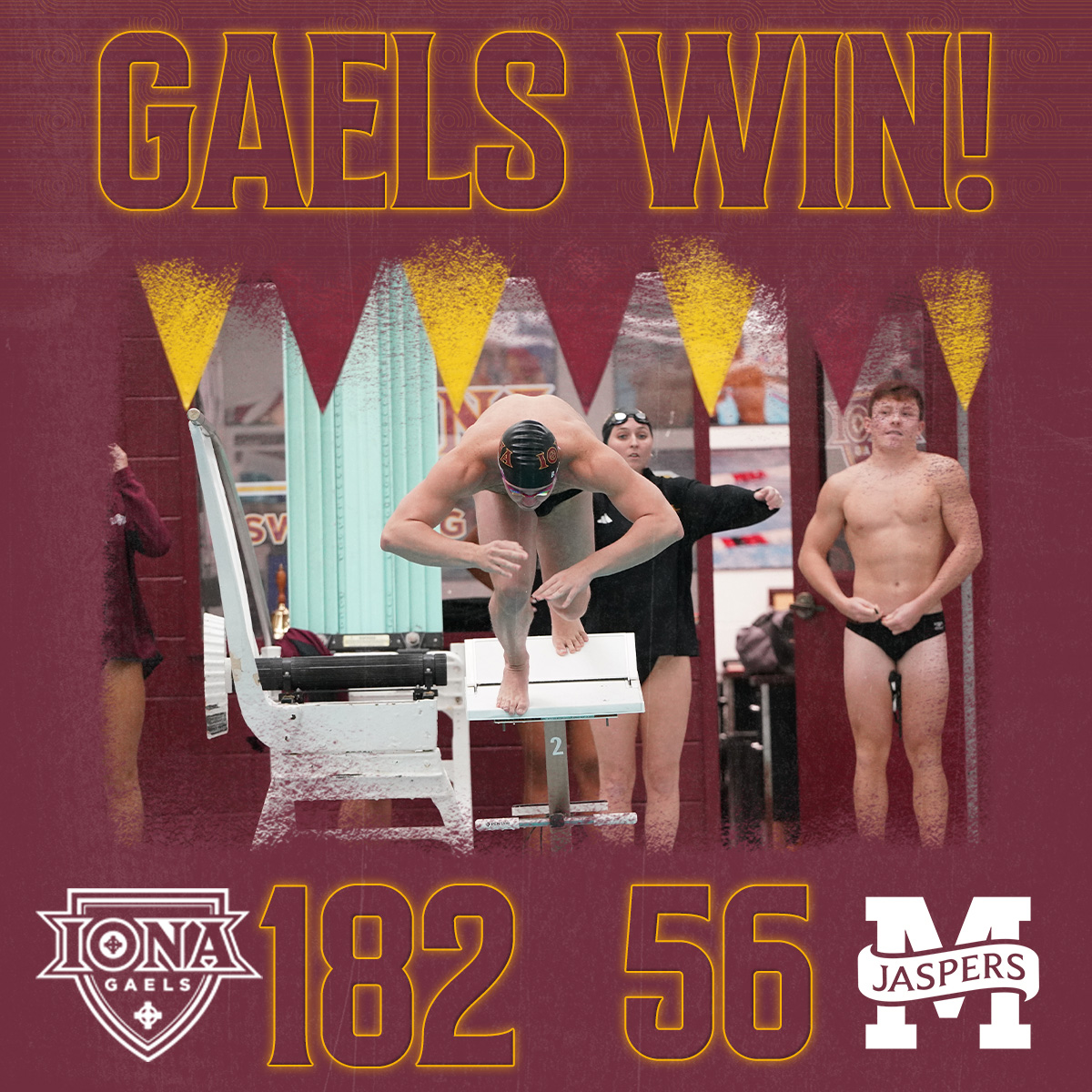 #GAELSWIN!!!

Iona Swimming and Diving sweep Manhattan on Senior day! 

#GaelNation | #MAACSwim