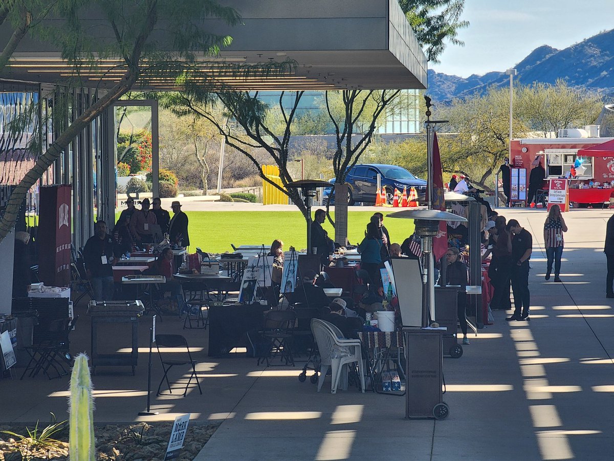 ryanasanchez's tweet image. I'm at the #AZGOP Mandatory Meeting in Phoenix, Kari Lake was booed by the crowd after introducing Swoboda, and there was shouting and heckling because electronic voting machines are being used.