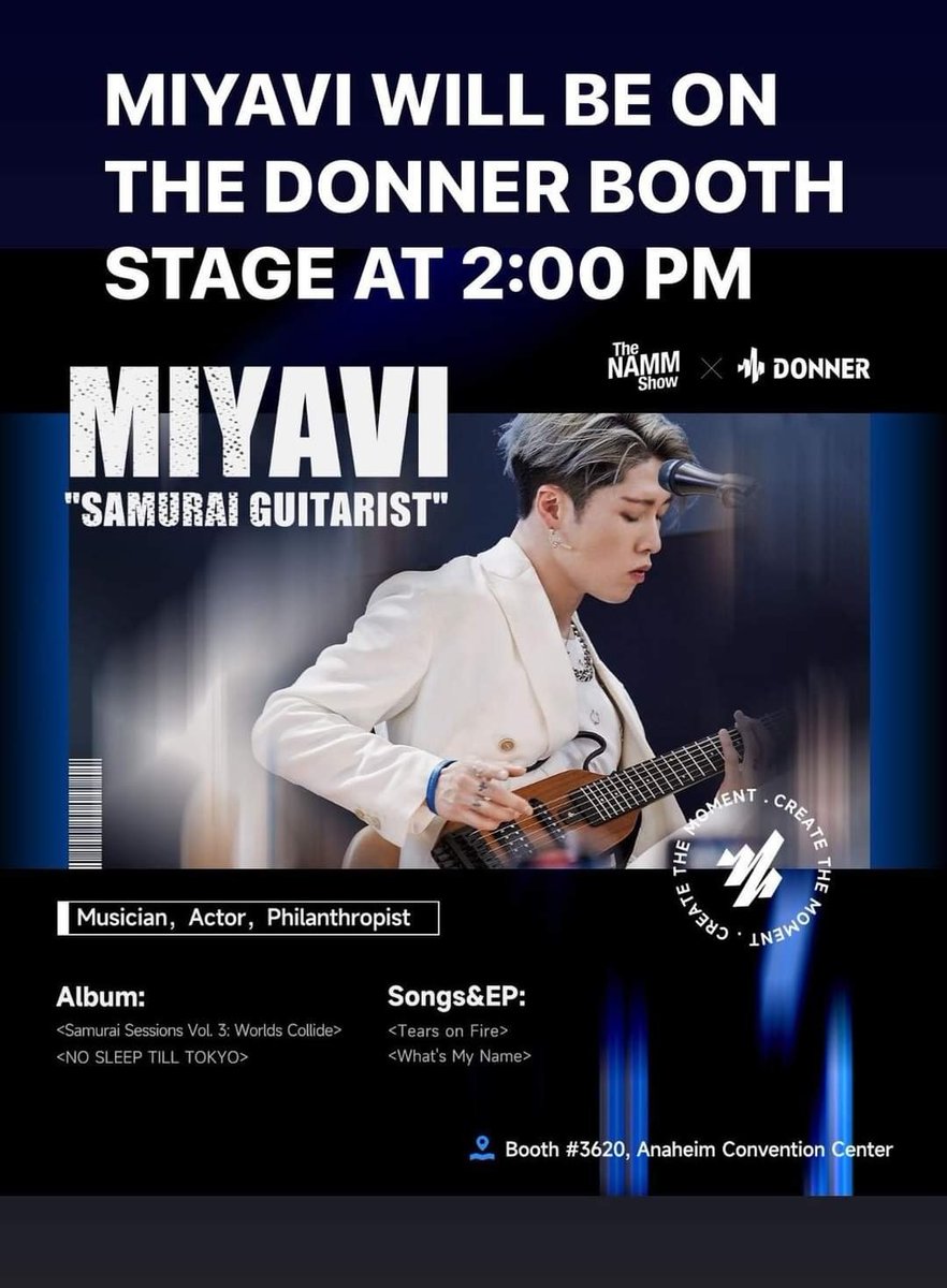 From @DonnerMusic ⤵️

#MIYAVI #NAMM2024