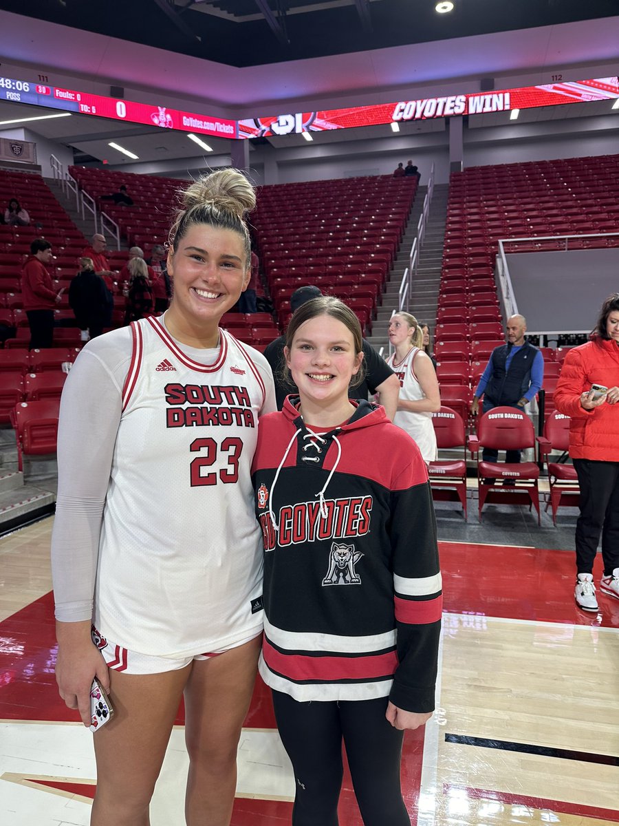 Bre, Ed.S (@breschwandt) on Twitter photo Always great to catch up <a href="/morganhansen35/">morgan hansen</a> and <a href="/mazurek_natalie/">natalie mazurek</a> after the game! Thank you ladies for always taking time to chat with Kylynn! #weareSouthDakota <a href="/SDCoyotesWBB/">South Dakota Women’s Basketball</a> players are amazing role models Always great to catch up <a href="/morganhansen35/">morgan hansen</a> and <a href="/mazurek_natalie/">natalie mazurek</a> after the game! Thank you ladies for always taking time to chat with Kylynn! #weareSouthDakota <a href="/SDCoyotesWBB/">South Dakota Women’s Basketball</a> players are amazing role models