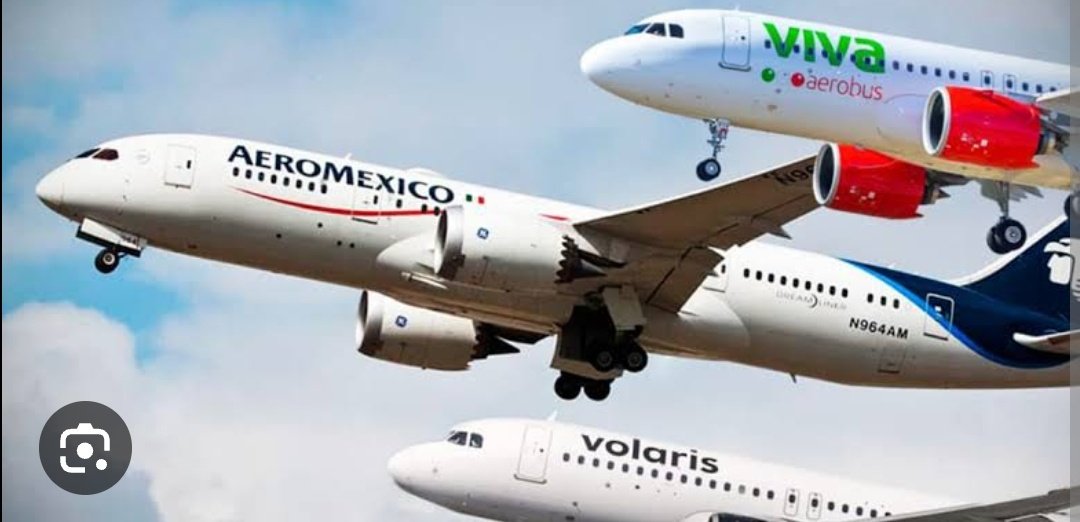 CapLaloVargas's tweet photo. A los que se preguntan cuántos aviones tienen las principales aerolineas:
Aeromexico 145
Viva 81
Volaris 130
-
American Airlines  881
United 834
Delta  781
Southwest 734
China southern 626
@Aeromexico 
@viajaVolaris 
@VivaAerobus https://t.co/NySeBqoGn0