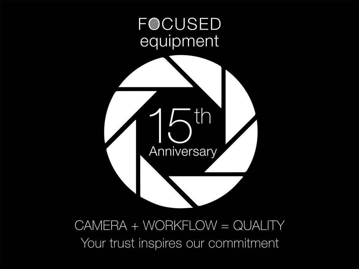 FOCUSEDequip's tweet photo. #focusedequipment #15years #anniversary  #camera + #workflow = #quality 
#consistency + #commitment = #trust https://t.co/ecpqrasokL