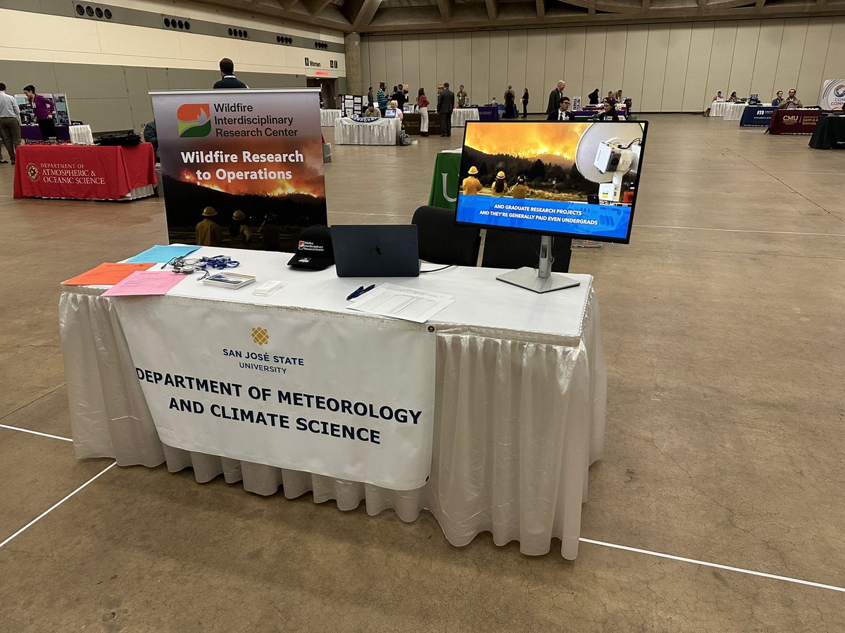Come learn about our undergrad and grad programs in fire weather and climate science. AMS2024