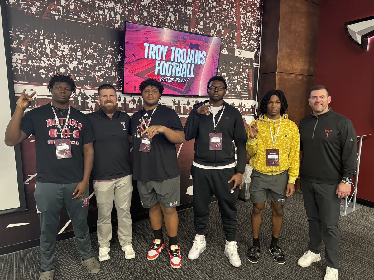 Dothan Wolves Football (@dothanwolvesfb) on Twitter photo Great to have 4 of our college prospects at Troy <a href="/TroyTrojansFB/">Troy Trojans Football 8x⚔️</a> junior day! #MYUT #recruitdothan <a href="/JadenBCO25/">Jaden “JB” Barnes</a> <a href="/LouisSnell8/">Louis Snell</a> <a href="/Miquane74/">Miquane Williams</a> <a href="/Aden_Jackson75/">Aden Jackson</a> Great to have 4 of our college prospects at Troy <a href="/TroyTrojansFB/">Troy Trojans Football 8x⚔️</a> junior day! #MYUT #recruitdothan <a href="/JadenBCO25/">Jaden “JB” Barnes</a> <a href="/LouisSnell8/">Louis Snell</a> <a href="/Miquane74/">Miquane Williams</a> <a href="/Aden_Jackson75/">Aden Jackson</a>