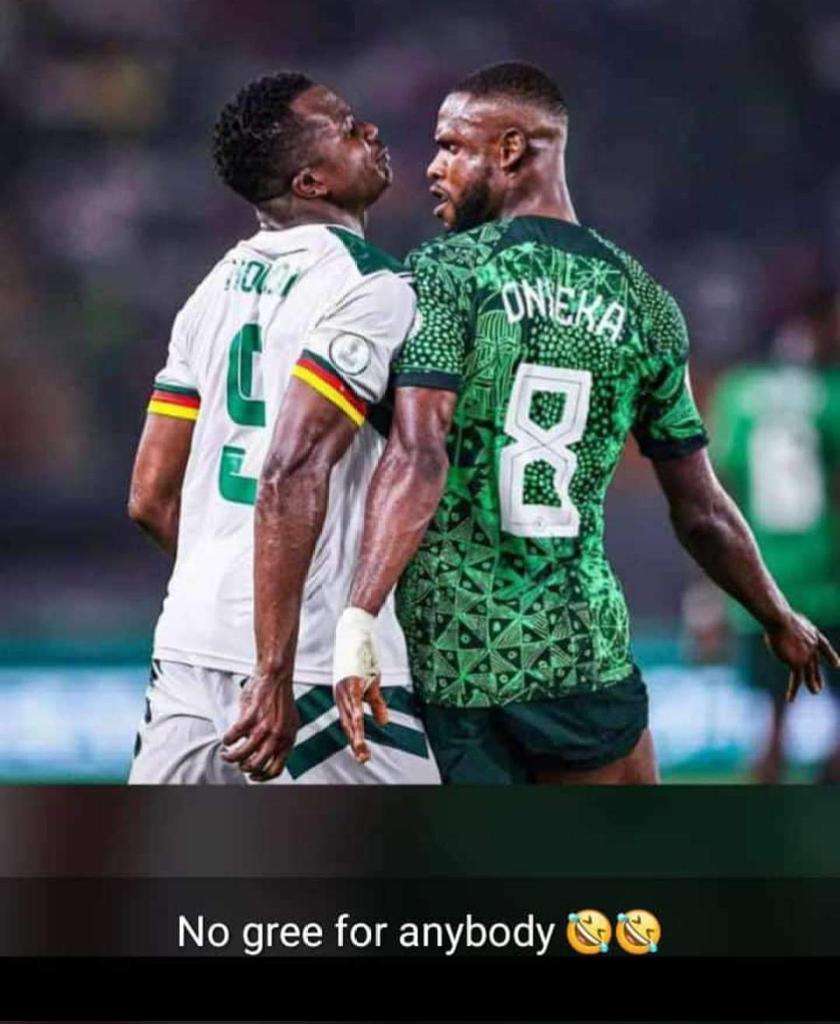 No gree for anybody o 😁

#NigeriaVsCameroon