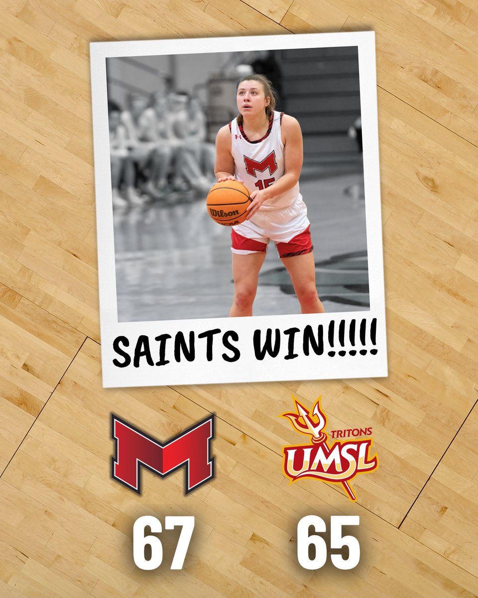 MaryvilleWBB's tweet photo. SAINTS WIN!!!!!

#BigRedM | #AlwaysUs