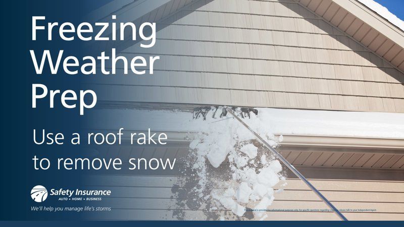 If your roof has 12 inches of snow on it, that could easily amount to thousands of pounds of stress on your roof. Not counting the weight of the ice dams that could also form. @safetyins #FreezingWeatherPrep #ManageLifesStorms