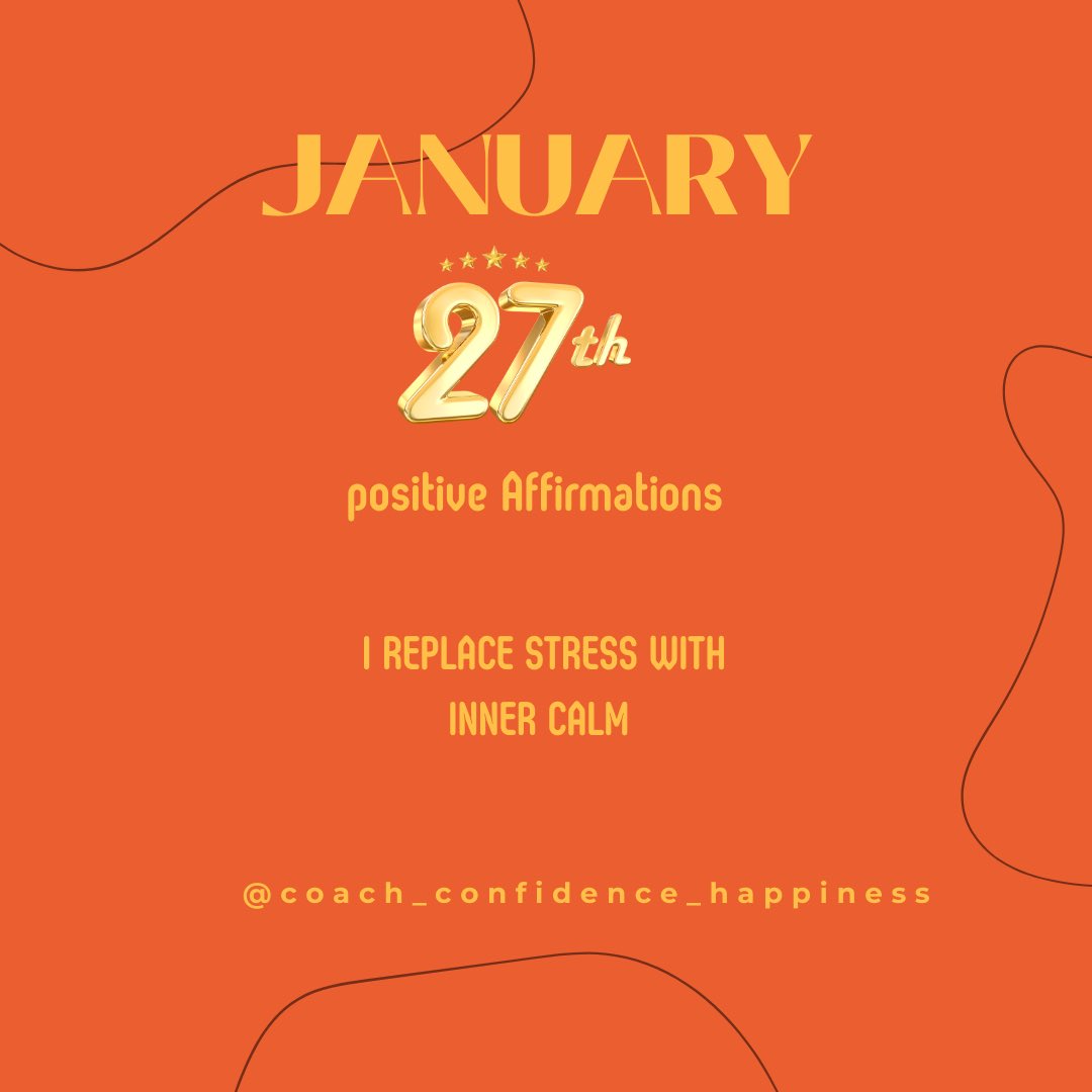 Use your energy on calm ☺️ not stress, see how it makes you feel #januaryaffirmations24 #confidencecoach